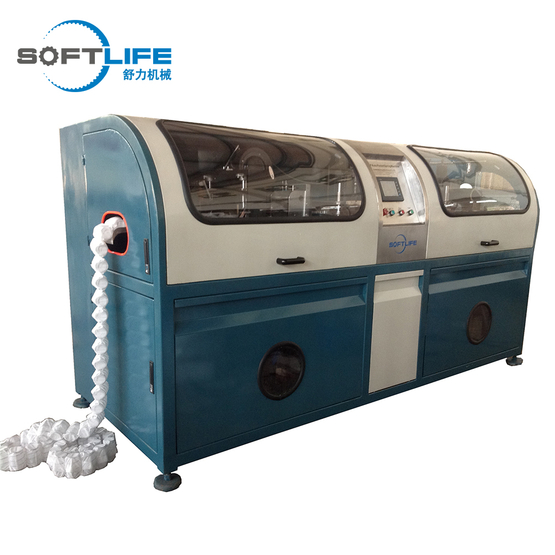 Máquina automática de resortes ensacados
