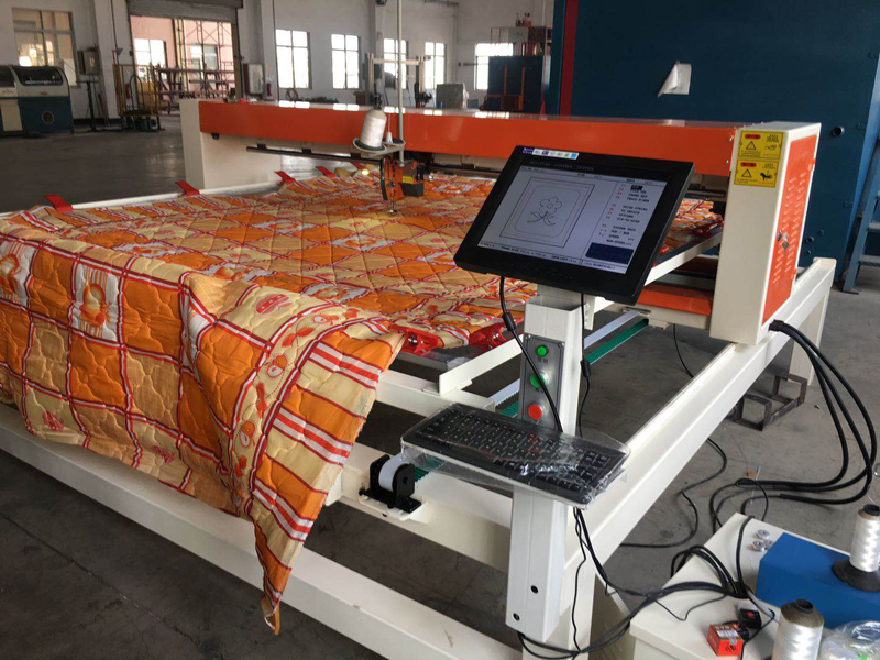 Máquina para acolchar edredón automática con movimiento de aguja única Ali Baba hecha en China