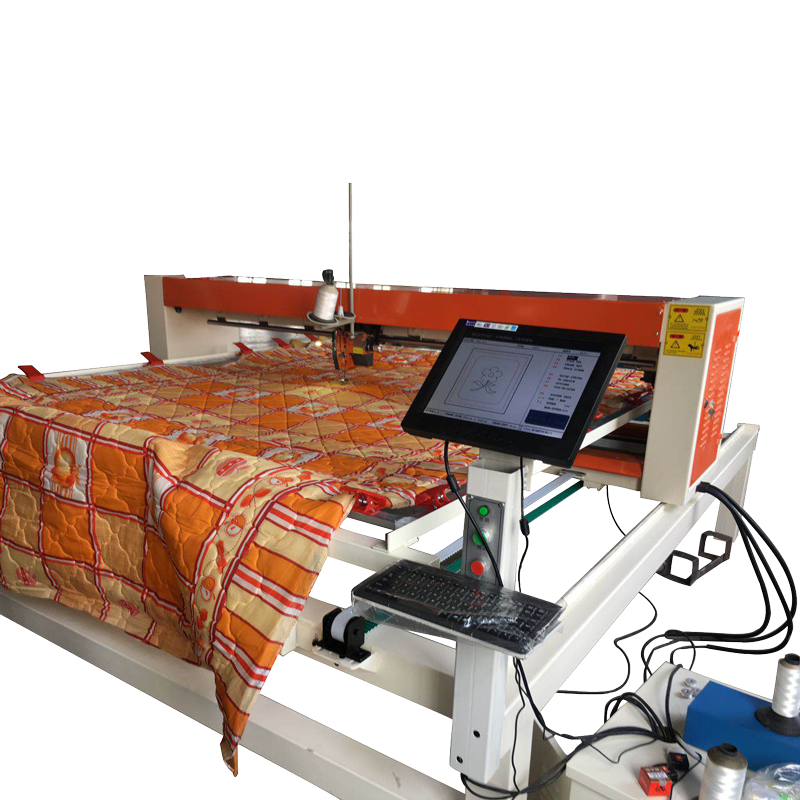 Importadores chinos, máquina automática para acolchar fundas de cama con movimiento de aguja única
