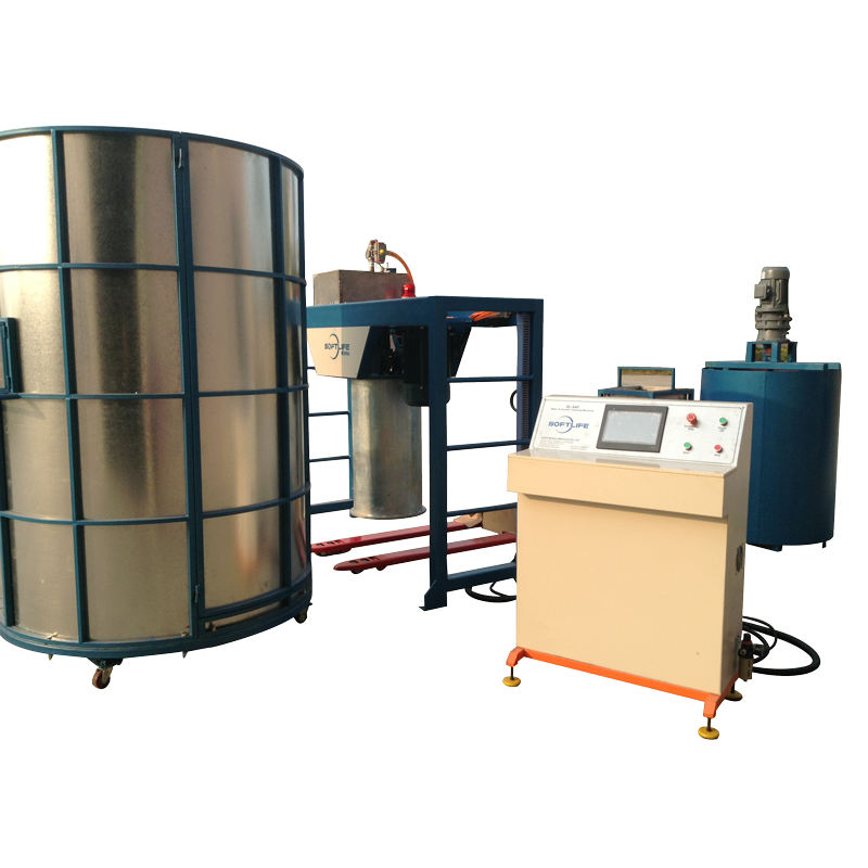 Máquina semiautomática para fabricar esponjas por lotes para fabricar sofás y colchones